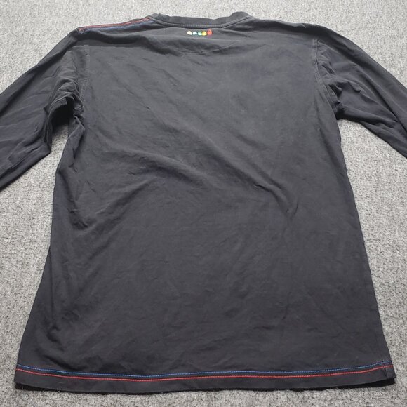 Coogi Long Sleeve Five Color Chords Guitar Black Cotton Mens Size XL Y2k Vintage - Picture 2 of 10